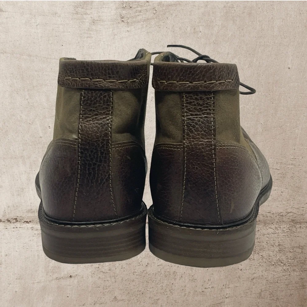Steve Madden P-Karter Men's Brown Leather Ankle Boots s13